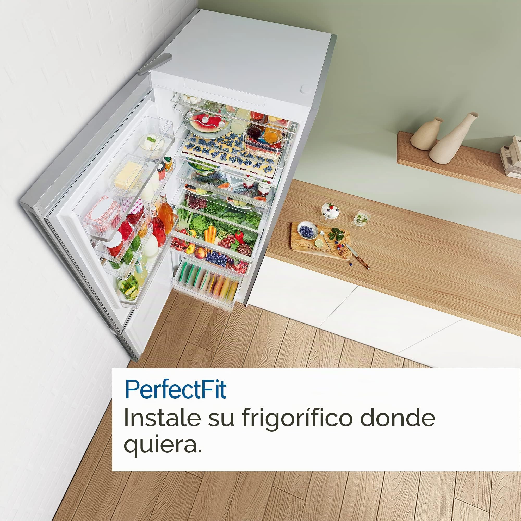 Bosch KGN49XLEA Serie 4 – Refrigerador combinado (438 L, 203 x 70 (H x L) – Acero inoxidable