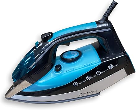Westinghouse 220v Iron 2500 watts with Steam & Auto Shut Off 220 240 Volts 50/60 hz Bundle with Dynastar Plug Adapter (NOT for USA)