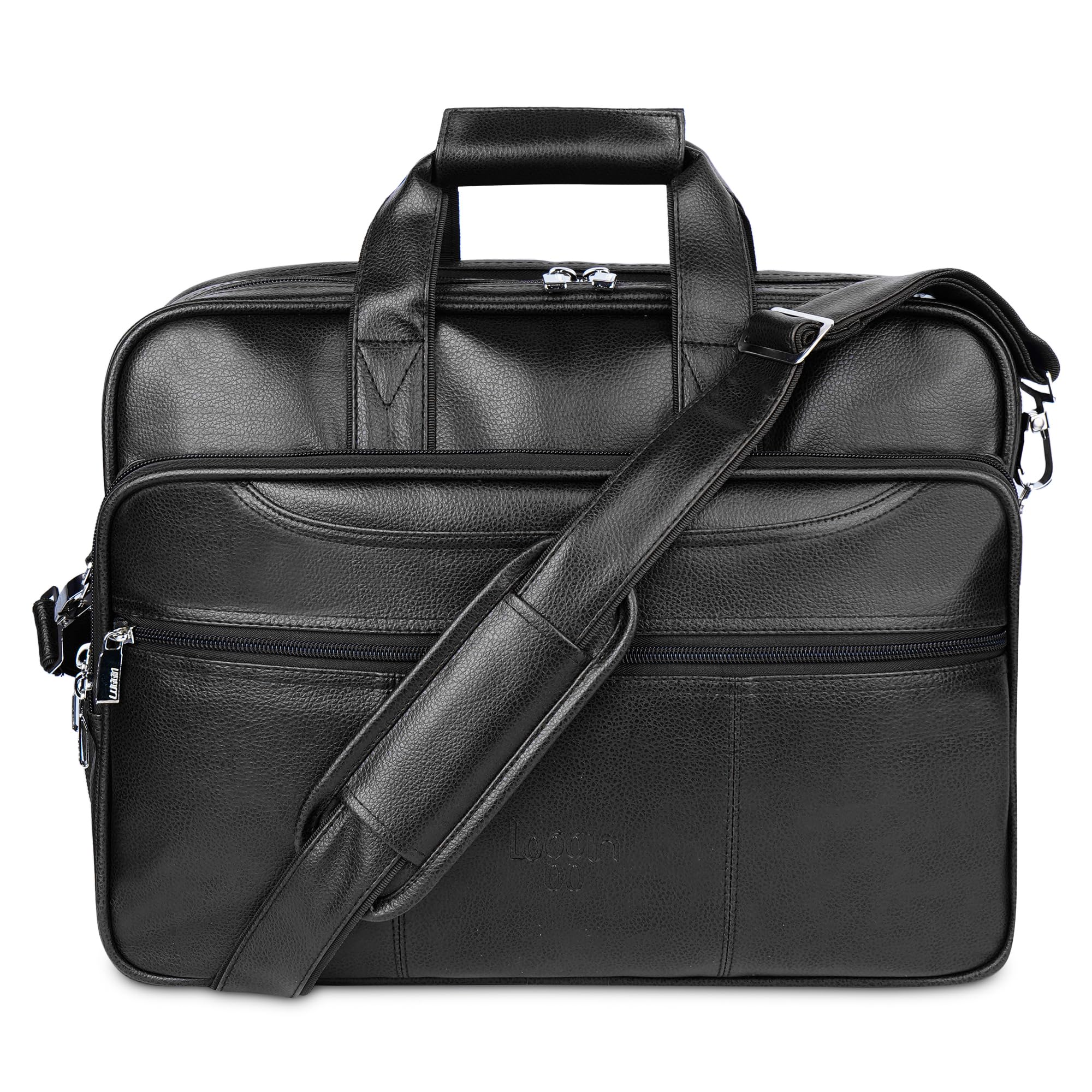 LOGGIN Faux Leather Briefcase Satchel Bag for Men, Waterproof Travel Office Messanger Luggage Laptop Tablet Sleeve Bag, Fits Upto 17" Laptop (IB105) (Brown) (B0CV4CS1V4) Amazon Price History, Amazon Price Tracker