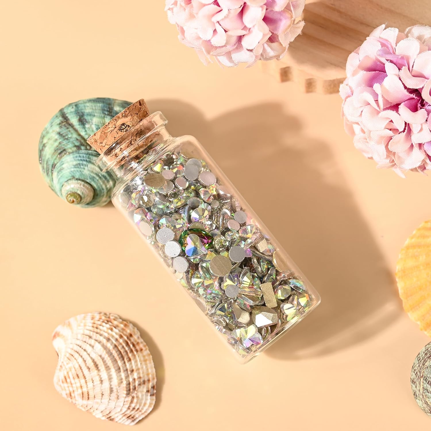 1.18"X2.76" Mini Glass Bottle with Wood Cork Stoppers,30ml DIY Decoration Glass Jars for Halloween Decorations,Wedding Party Favors（12PCS）