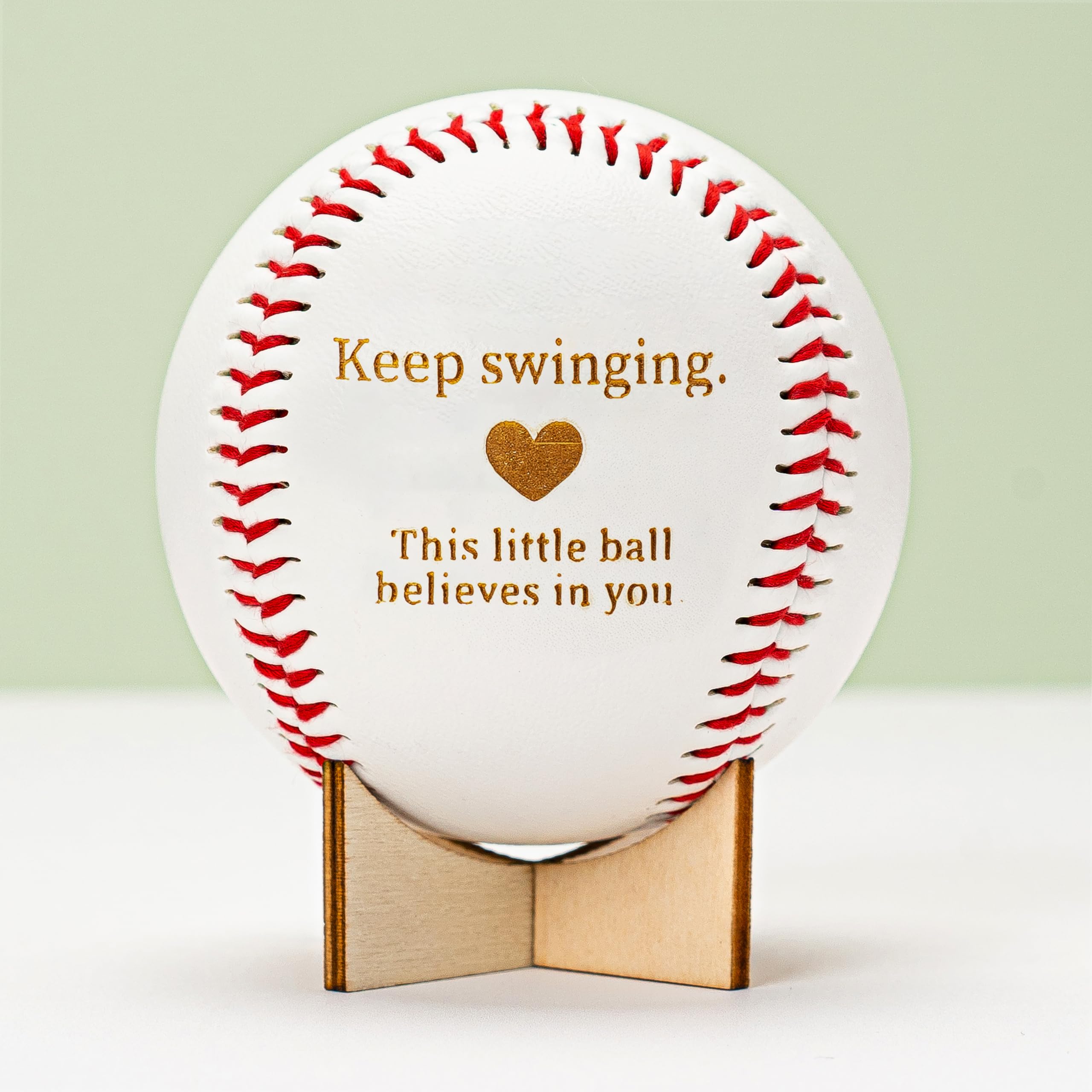 DuduCraft Inspirational Baseball Gift – Engraved Motivational Quote Baseball for Boys, Men, Teen Athletes – Positive Sports Gift for Son, Grandson, Coach – Encouragement Gift