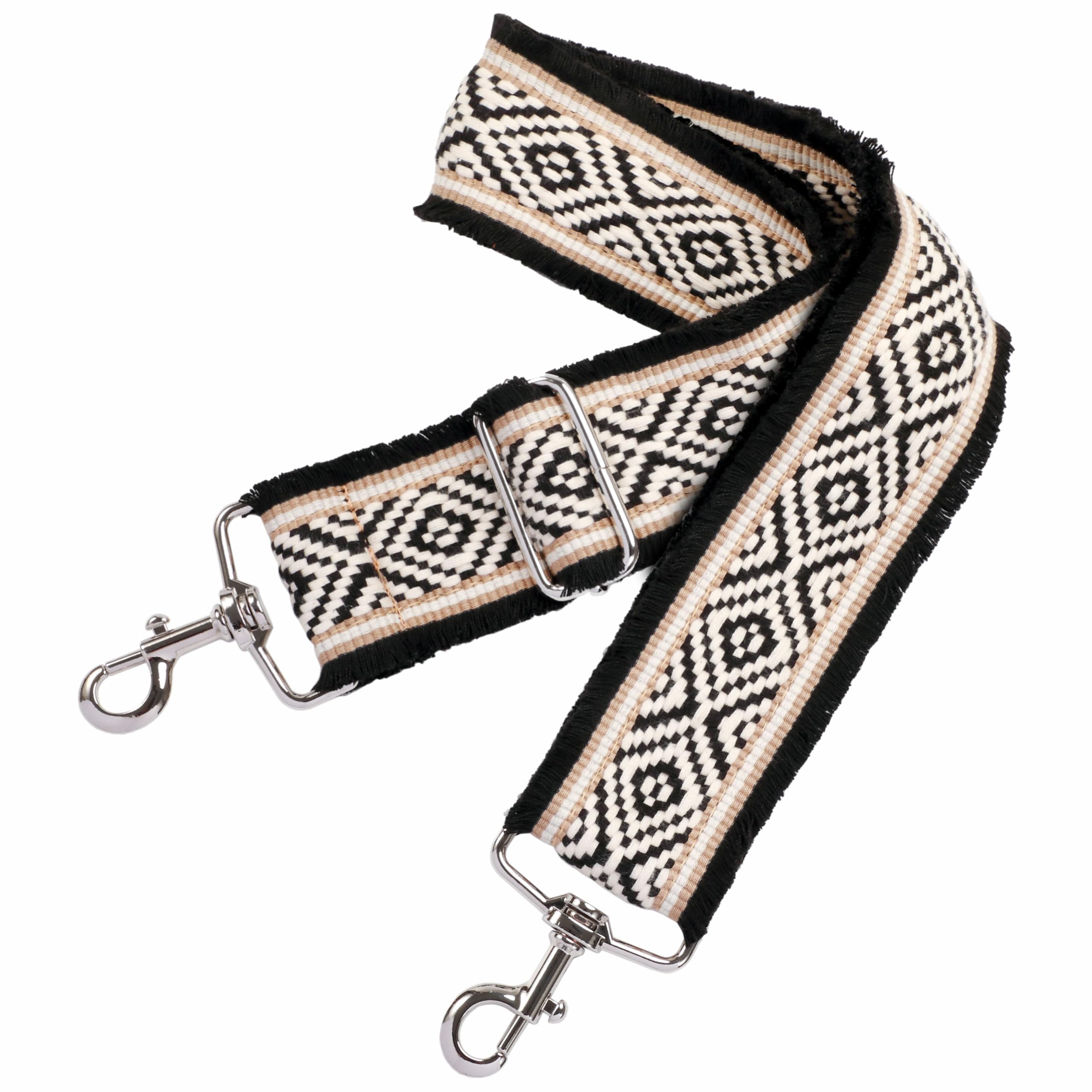 Nefelibata Purse Strap,2" Wide Purse Strap Adjustable Replacement,Multi-pattern Crossbody Handbag Strap