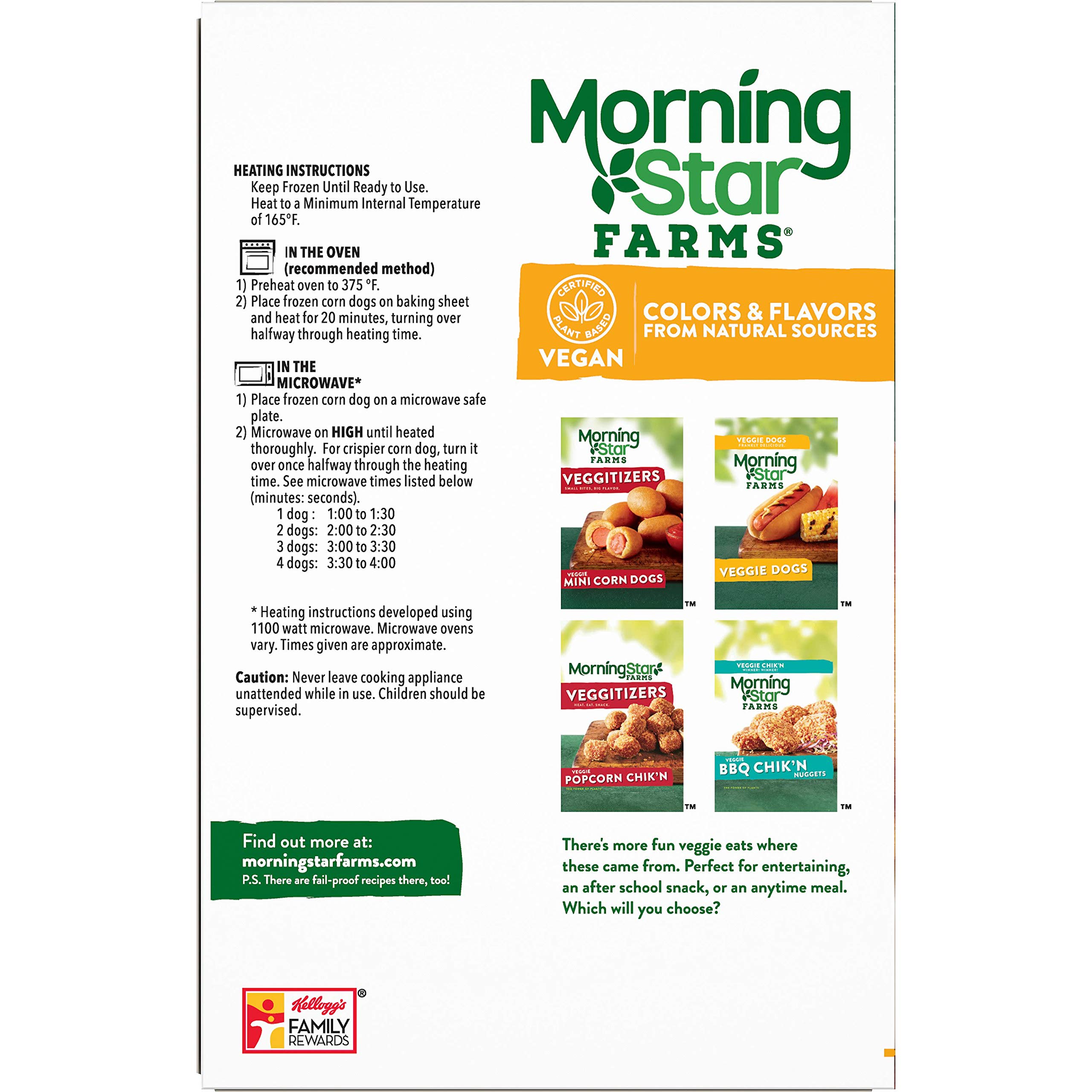 Buy MorningStar Farms Meatless Corn Dogs, Plant Based Protein Vegan