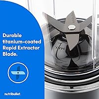 Vista 6 de nutribullet Batidora Ultra Personal, versión Deluxe, NB80500, 32 oz, Gris plateado