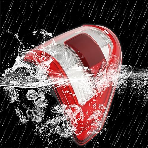 Miniatura 7 de WFLNHB Repalement de montaje de luz trasera izquierda para F150 2021-2023 lado del conductor trasera con lente roja de punto ciego lámpara de freno