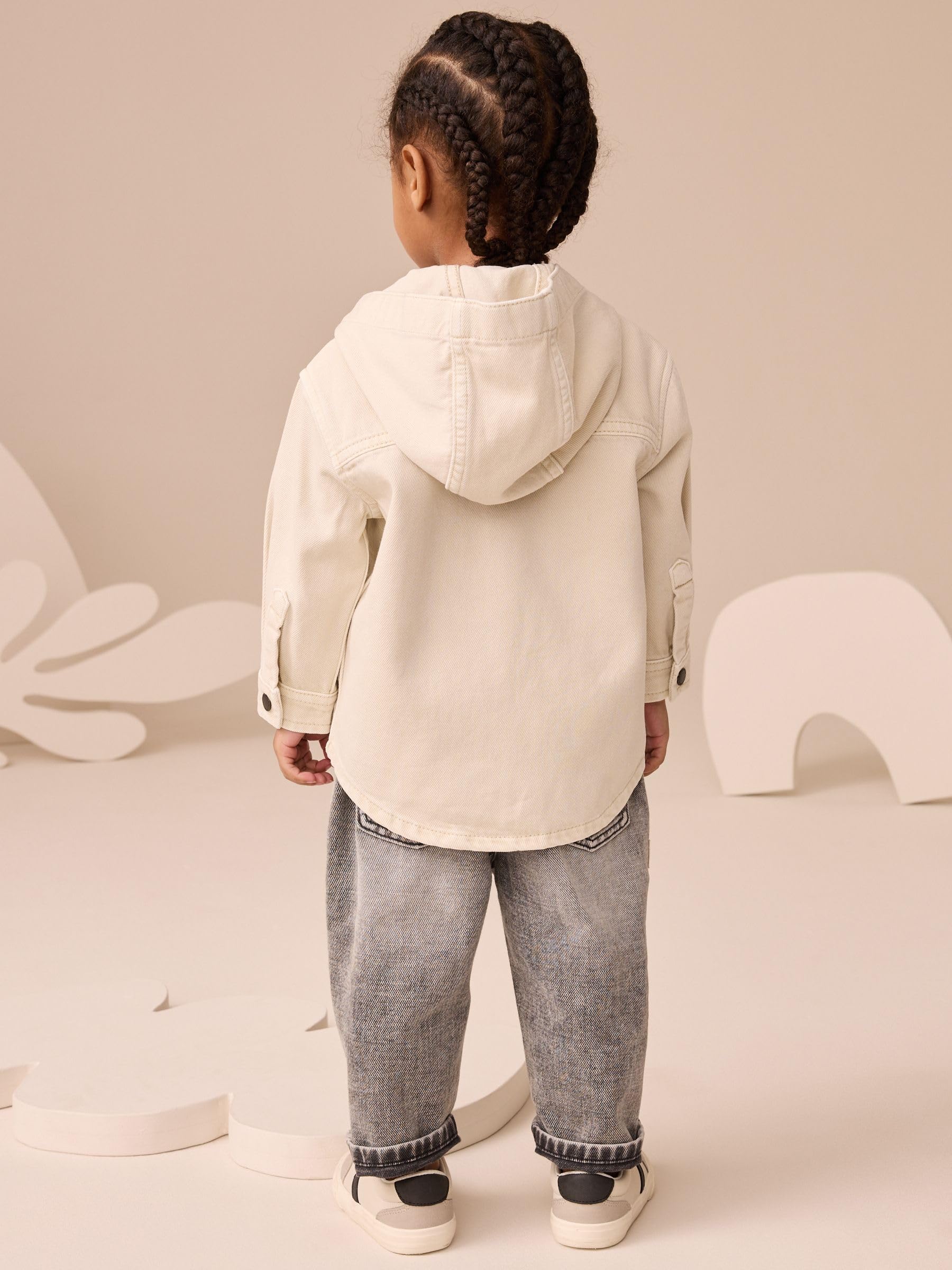 NEXT Garçon Ensemble surchemise à Capuche et t-Shirt en sergé