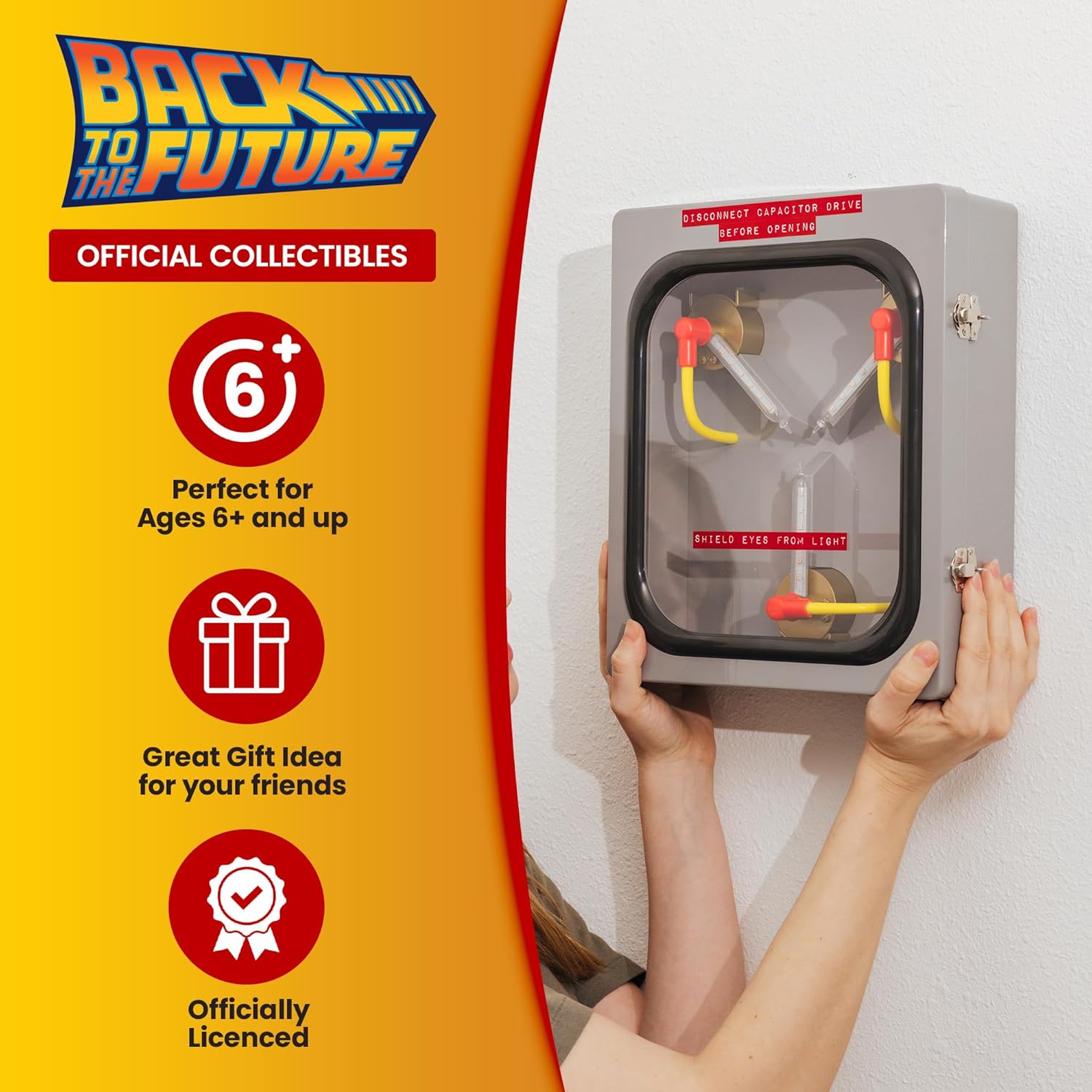Back To The Future Life-Size 1/1 Scale Flux Capacitor Replica 12-Inch LED Mood Light - Image 8