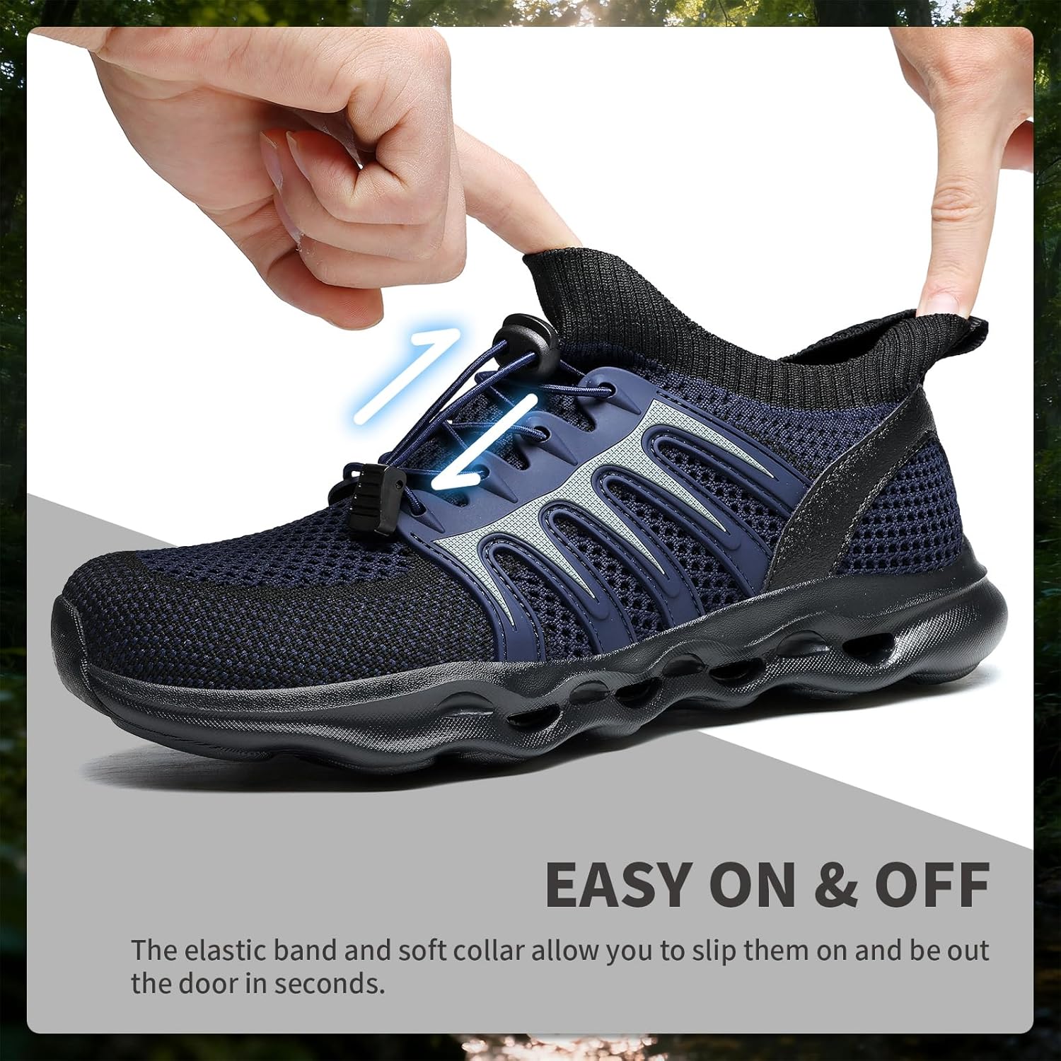 Water Shoes for Men Hiking Amphibious Beach Mens Shoes Lightweight Water Sports Shoes for Swimming Fishing Kayaking - Image 5