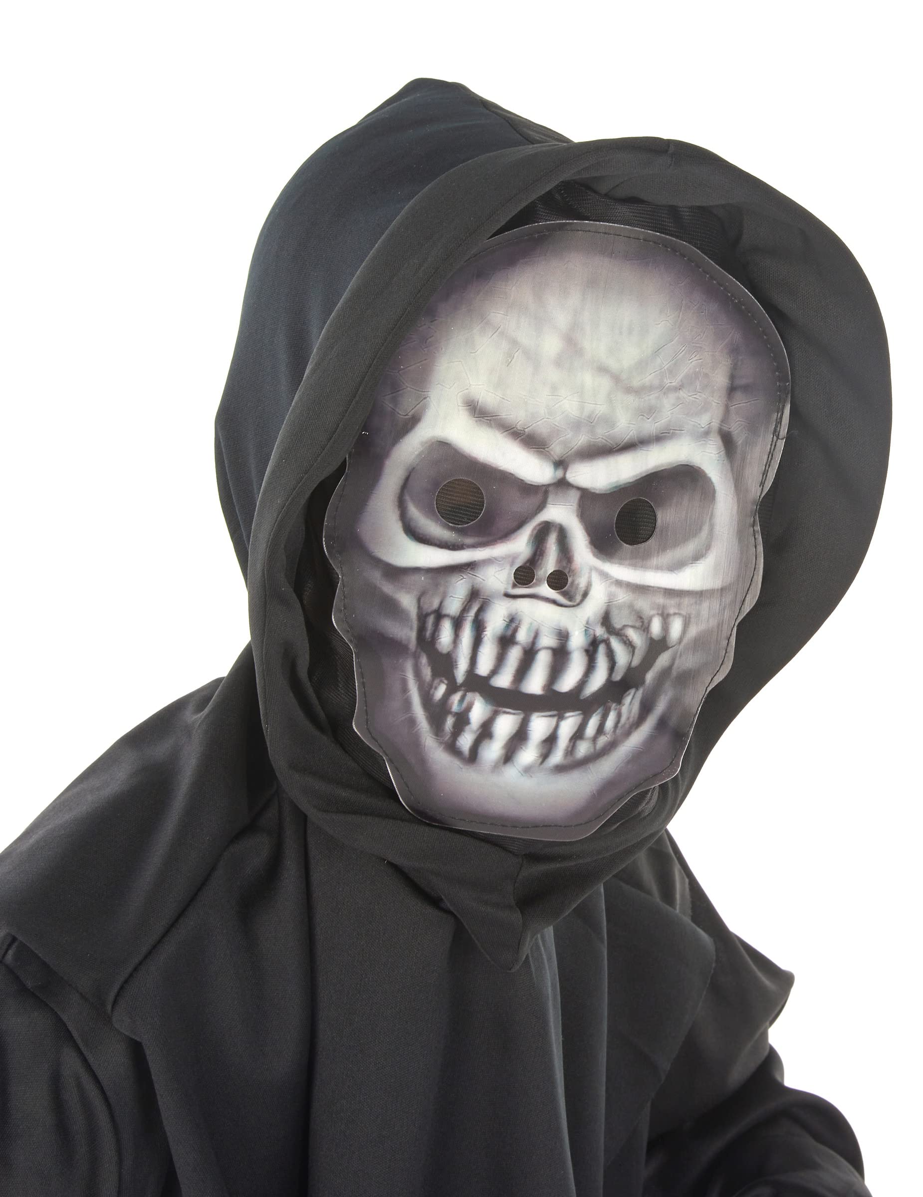 Generique Kleiner Sensenmann Kinderkostüm – Schwarzes Kapuzengewand Für Halloween
