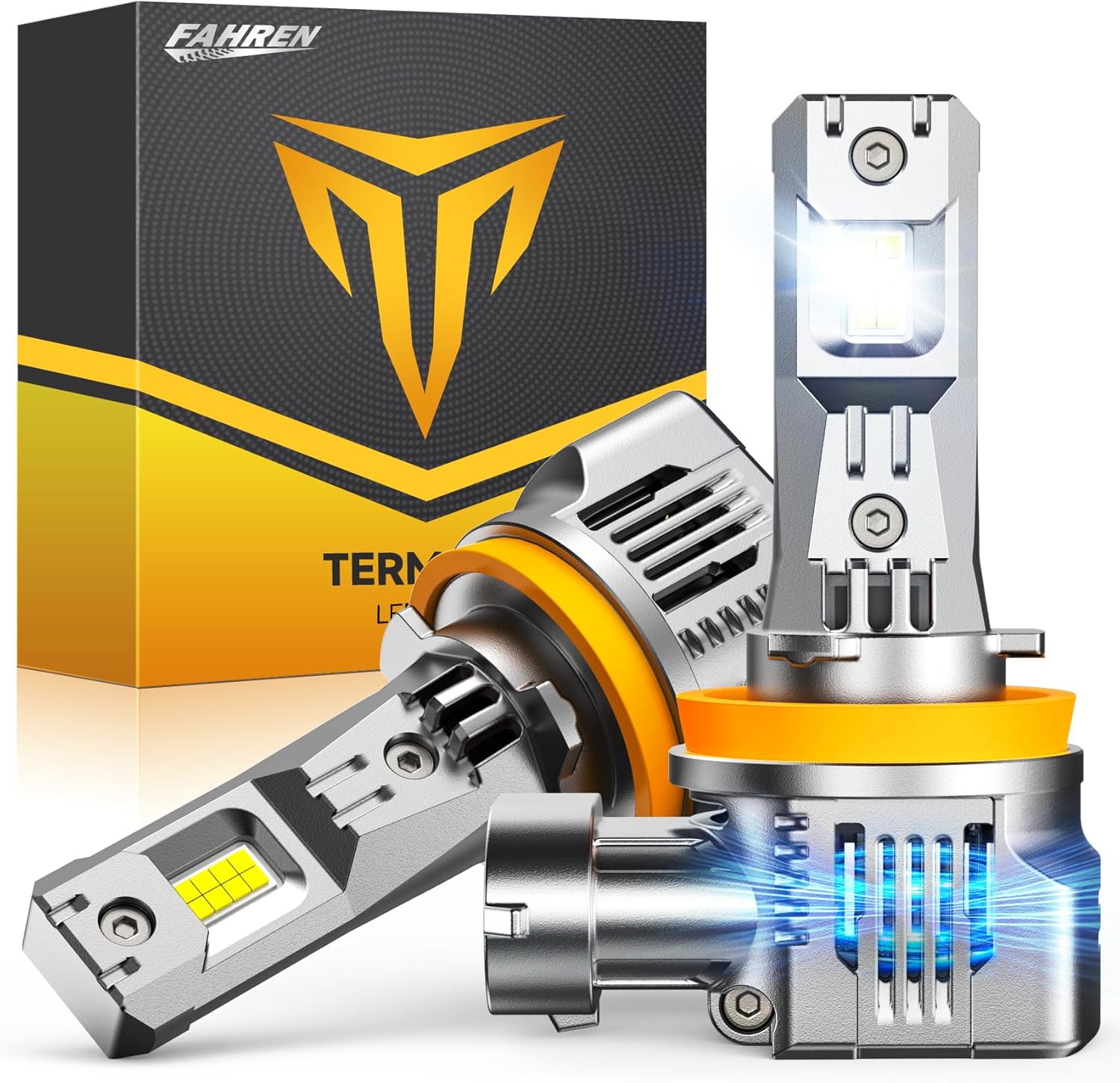 FAHREN H11 H8 H9 H16 Fog Light Bulbs, 110,000LM Super Bright, 32 High-Focus Chips, Boost Epic Night Visibility, 100000Hrs Lifespan, 2 Pack