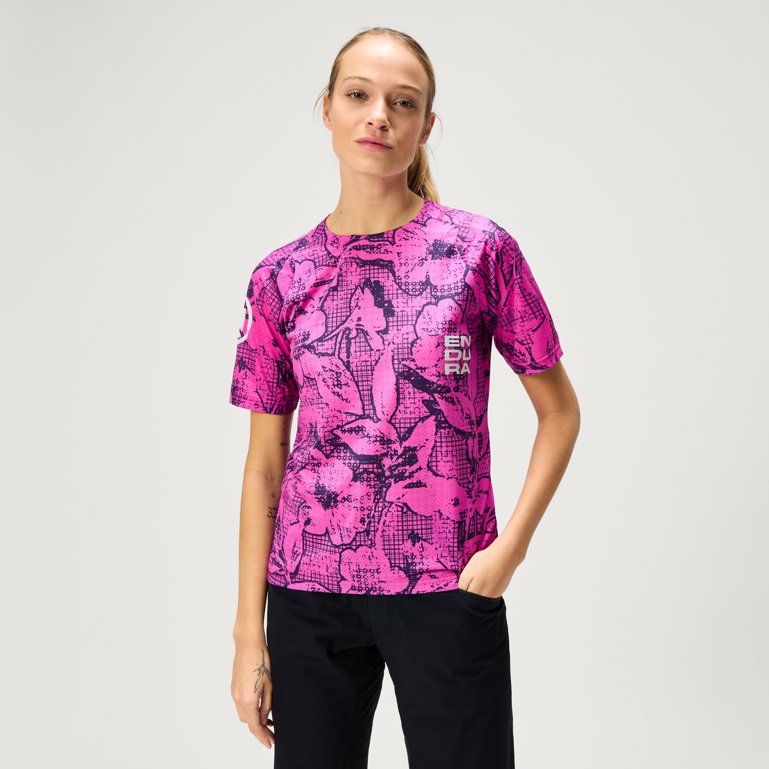 Endura Singletrack Short Sleeve Cycling Core tee Singletrack - Camiseta de Manga Corta para Ciclismo Mujer