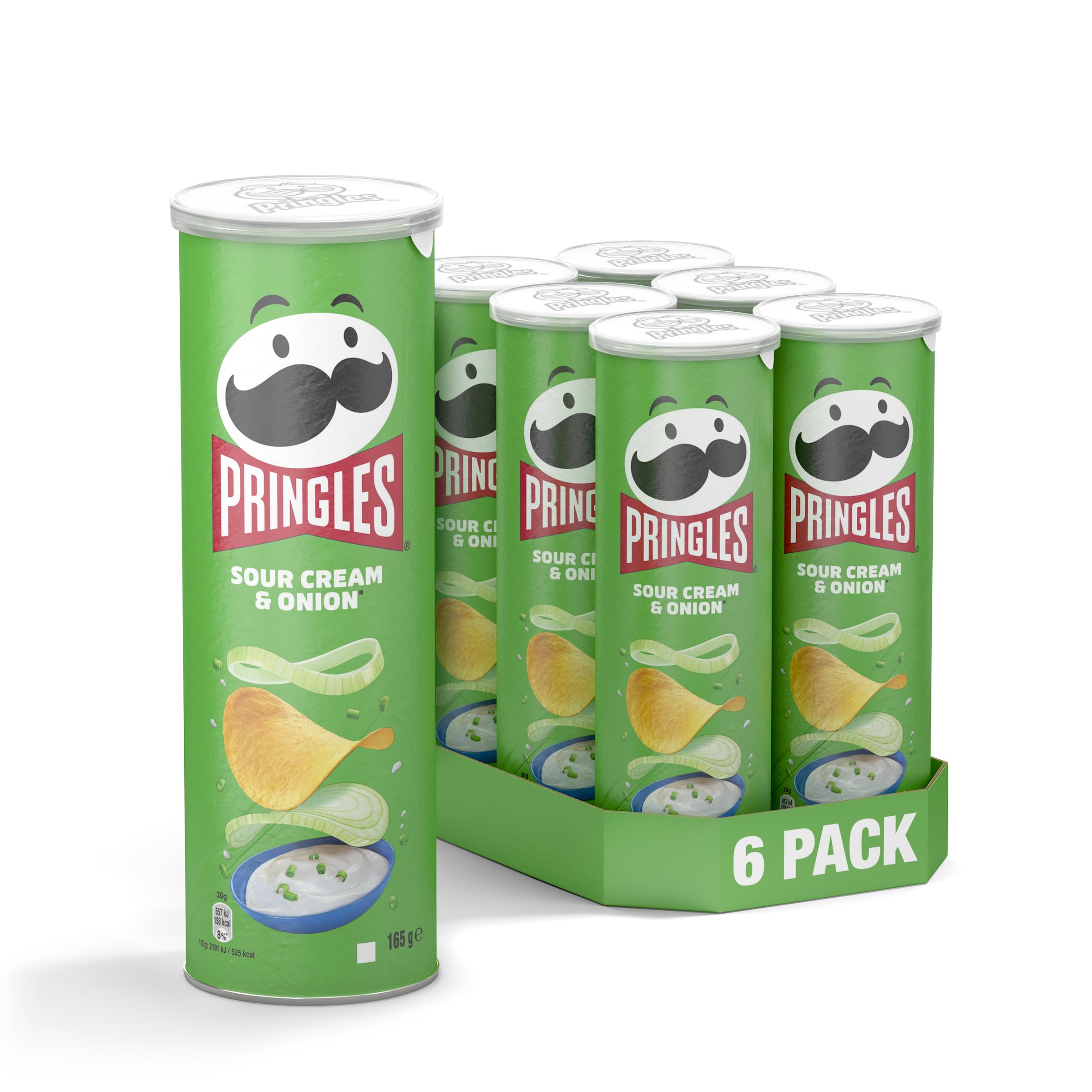Pringles Chipsy Śmietanowo-Cebulowe, 200 g, 6-pak