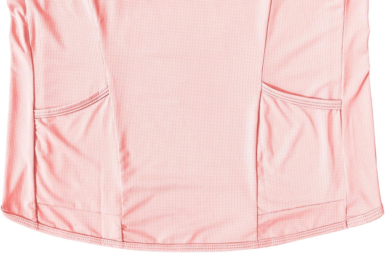 Wulibike Sleeveless Cycling Jersey Women Running Shirts Vest bike top Summer Biking tank Basic Top With Pockets Pink L - Image 8