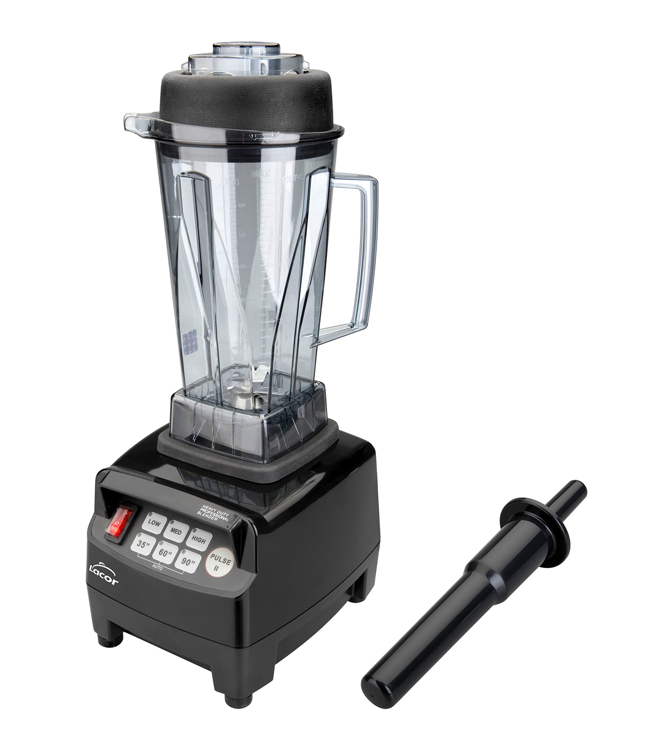 Lacor 69195 - Batidora eléctrica Profesional 2250w 2 Litros - Negro | Tritura y bate sin esfuerzo; con 2 L de capacidad, ideal para cocina profesional y uso diario en casa, versátil y duradero