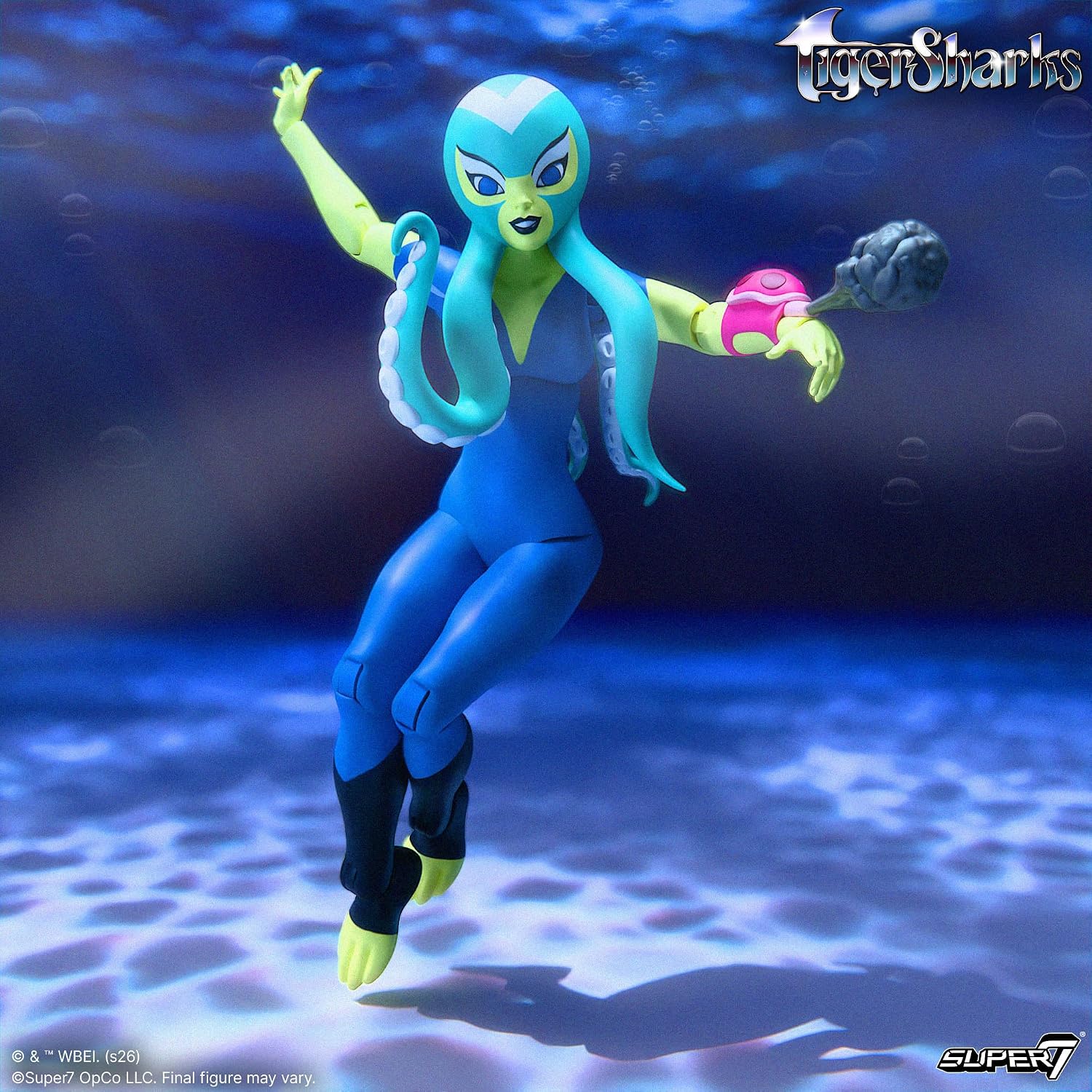 Super7 ULTIMATES! TigerSharks Octavia (Hybrid) - 7" TigerSharks Action Figure with Accessories - Classic TV Show Collectibles and Retro Toys