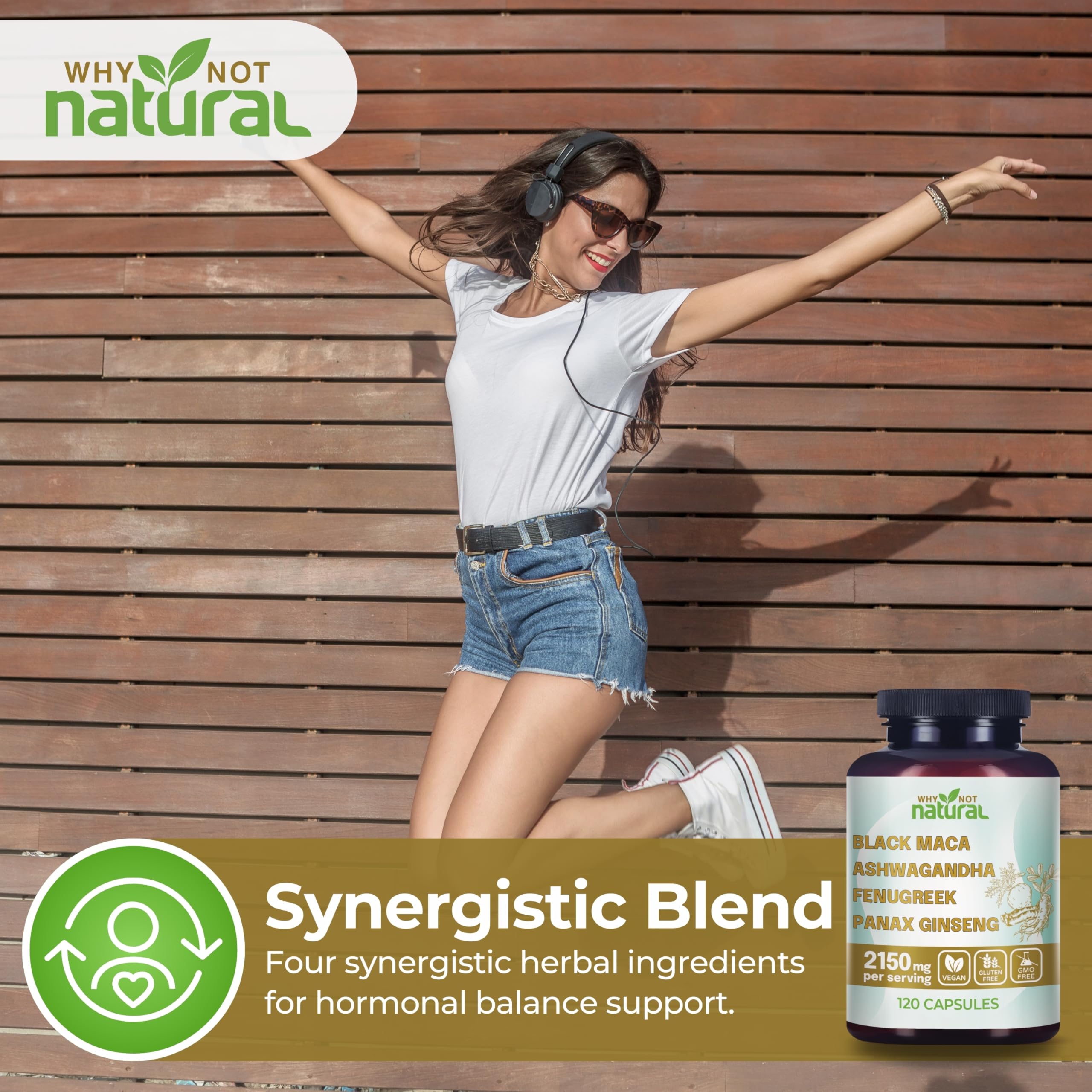 4-in-1 Organic Black Maca Root, Ashwagandha, Fenugreek, Panax Ginseng — Amazon image 6