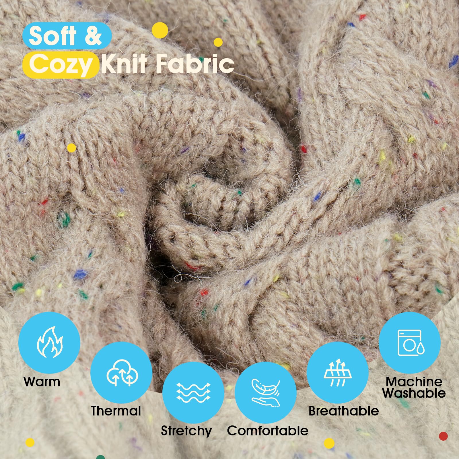 ROZKITCH Pull d'hiver en tricot torsadé pour chien avec col roulé – Chandail d'hiver doux et chaud avec trou pour laisse, pour chiens de petite, moyenne et grande taille, kaki, taille L
