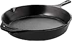 Utopia Kitchen Cast Iron Frying Pan 12 Inch, Cast Iron Chefs Pan, Pre Seasoned Skillet, Safe Grill Cookware for Indoor & Outdoor Use, Black