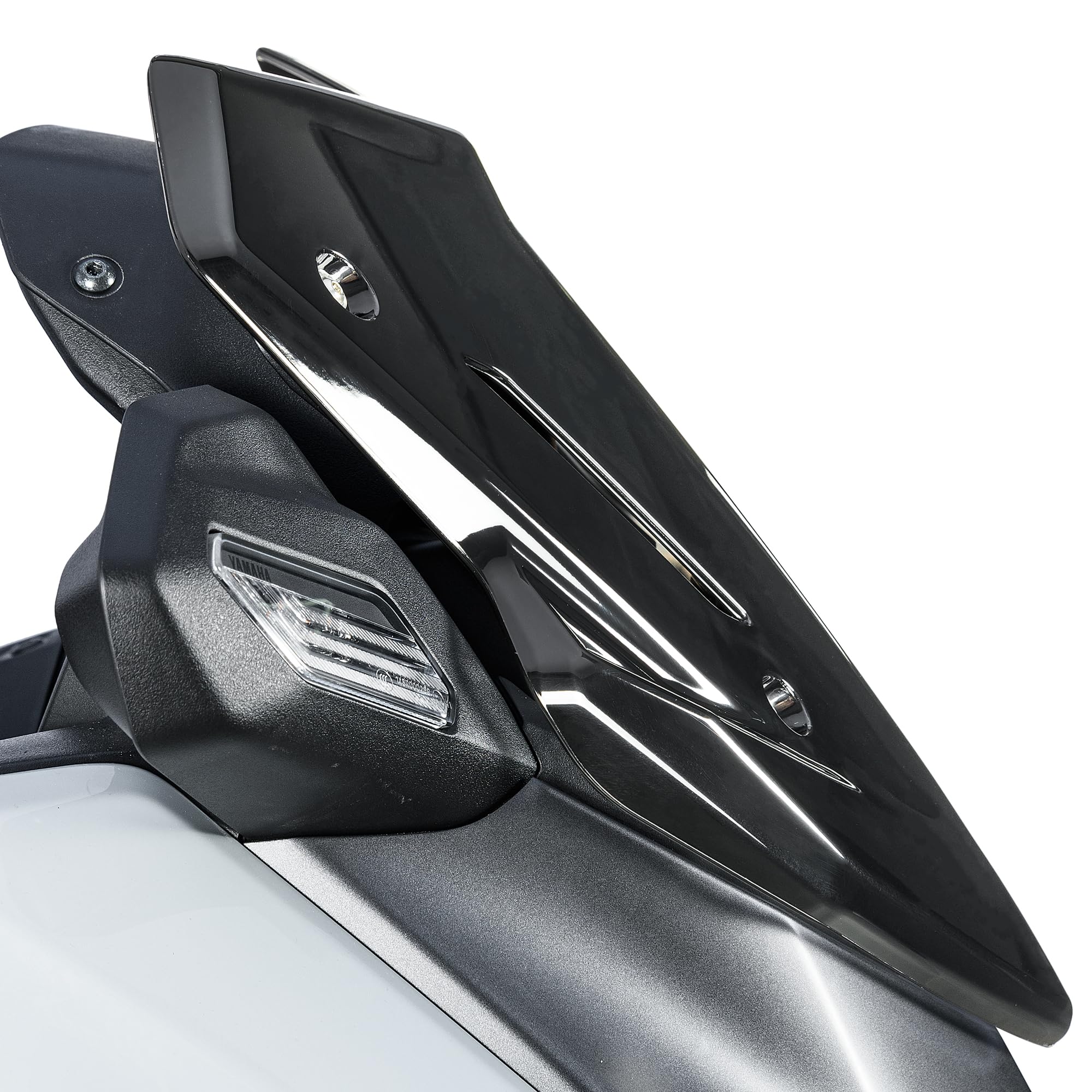 Deflector de viento para motocicleta XMAX300 2025 2026 Xmax 300 delantero viento escudo protector de parabrisas deflector (negro)