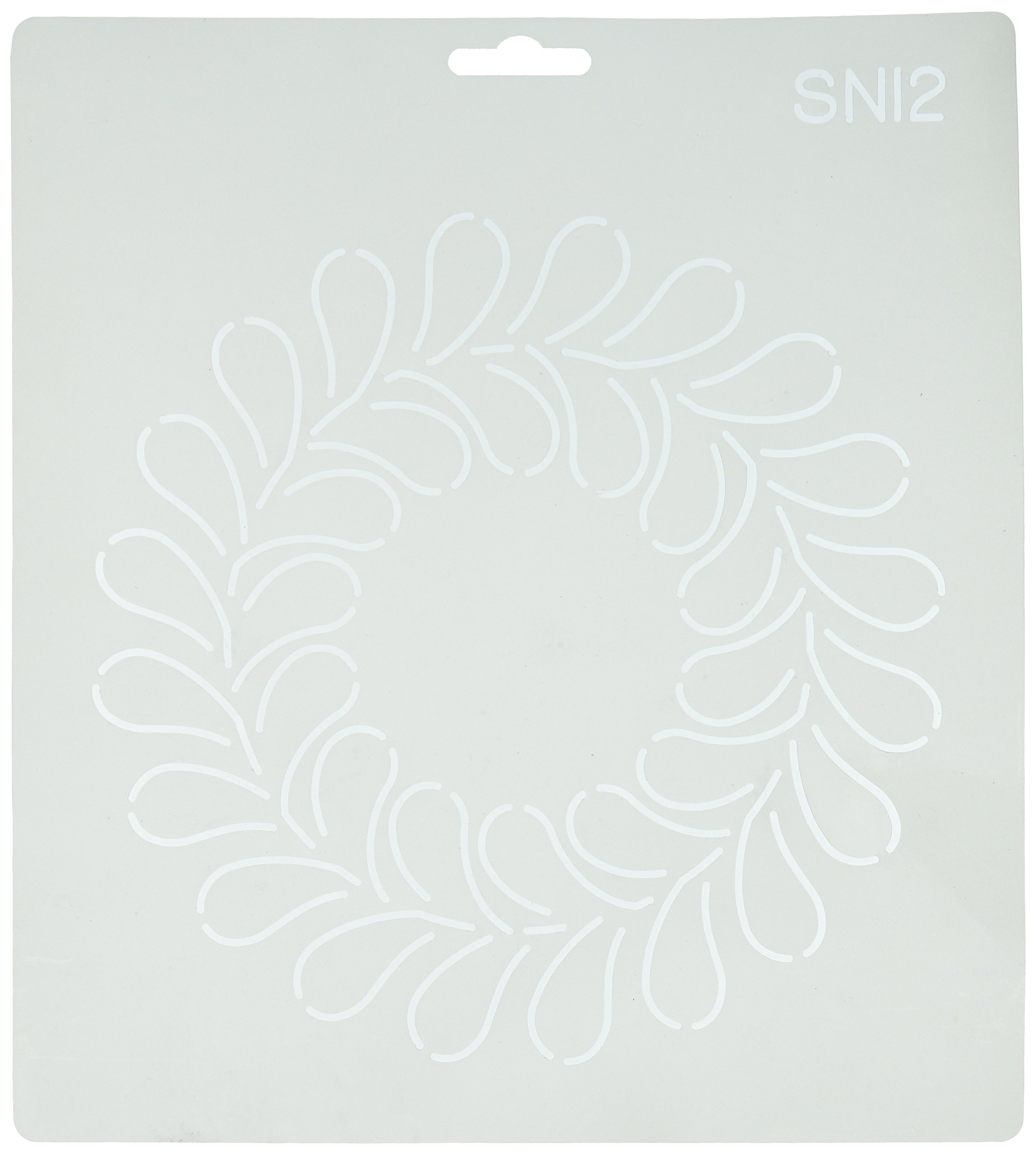 Quilting Creations Open Feather Wreath Quilt Stencil