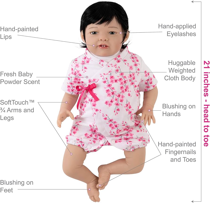 Amazon.co.jp: Paradise Galleries® アジアン リアル リボーン 幼児