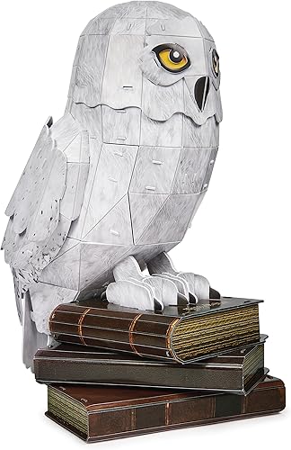 Miniatura 4 de 4D Build, Kit de modelo 3D de Harry Potter Hedwig, coleccionables de Harry Potter y decoración de escritorio, juguetes de construcción para adultos,