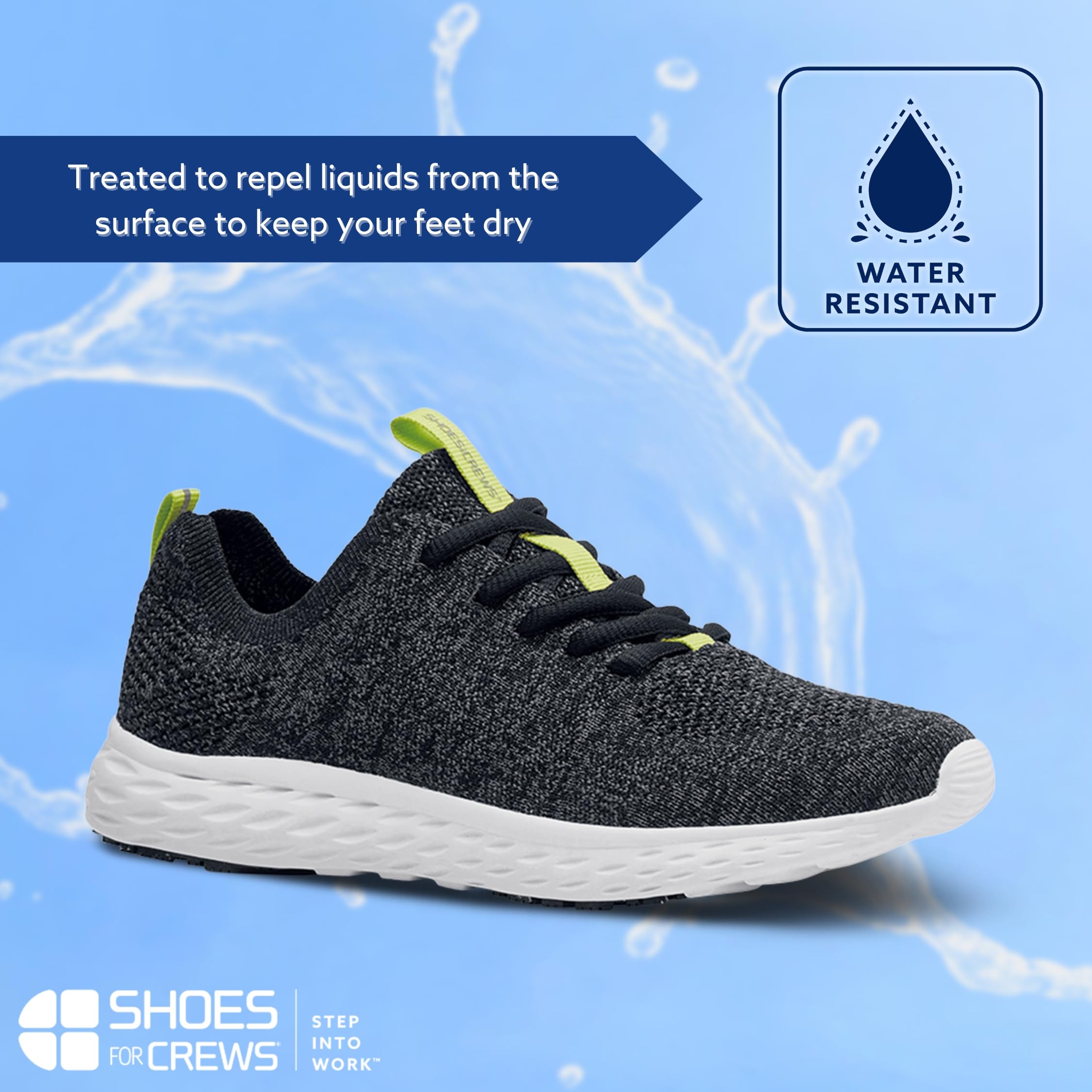 Shoes for Crews Baskets de Travail antidérapantes pour Femmes – Chaussures Confortables, imperméables, idéales pour Le Secteur de la santé, de la Restauration, Cuisine, Bistro – Everlight ECO