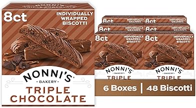 Nonni's Biscotti, Triple Chocolate, 6 Boxes, 48 Biscotti Total