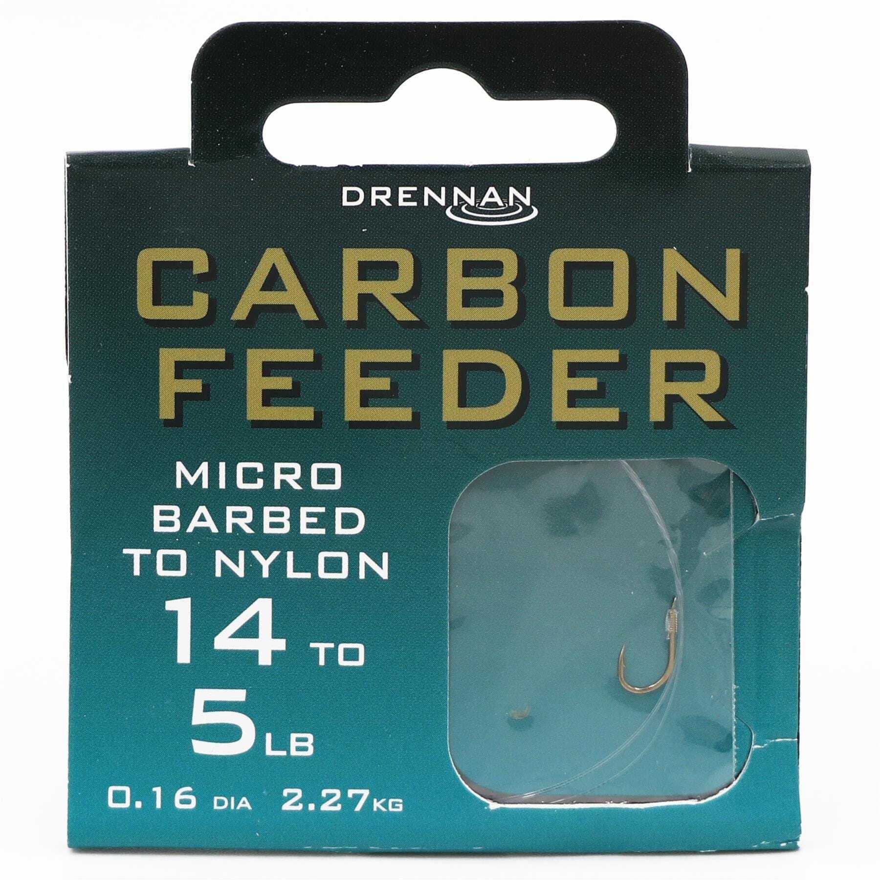 Drennan carbon feeder hooks to nylon
