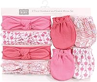 Vista 11 de Hudson Baby Conjunto de diadema de algodón y manoplas para rascar para bebé Unicornio