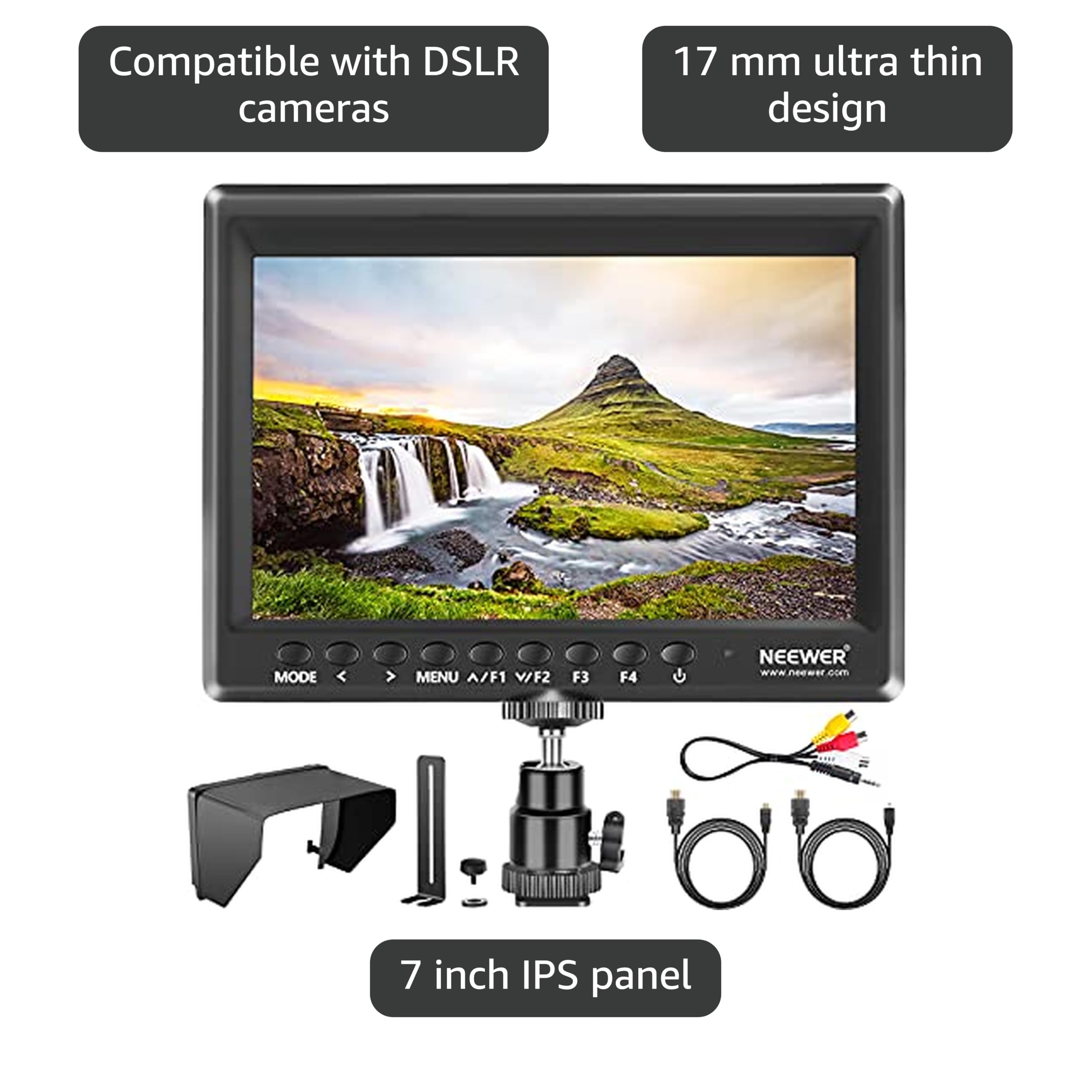 Amazon.com : Neewer F100 7inch Camera Field Monitor HD Video