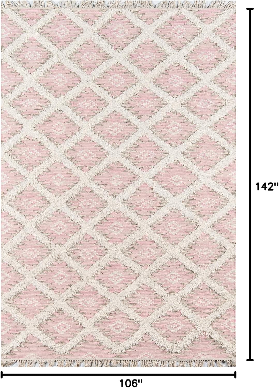 Momeni Harper Area Rug, 8'10" X 11'10", Pink