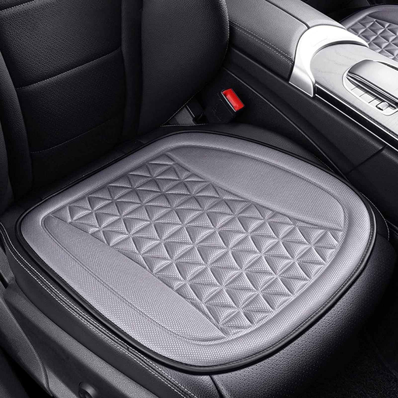 Cojín de asiento refrescante, protector de asiento transpirable antideslizante para automóvil, almohadilla de asiento ventilada para asiento, diseño transpirable para alivio de presión, cojines de | antideslizante para automóvil, almohadilla de asiento ve