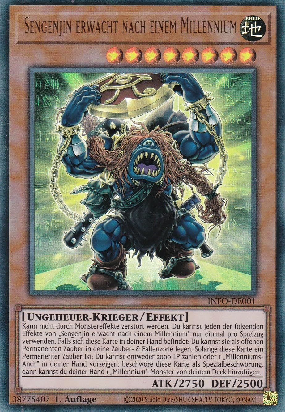 YuGiOh Sengenjin Secret Rare 1. Auflage Deutsch - 2025 Mega-Pack Tin
