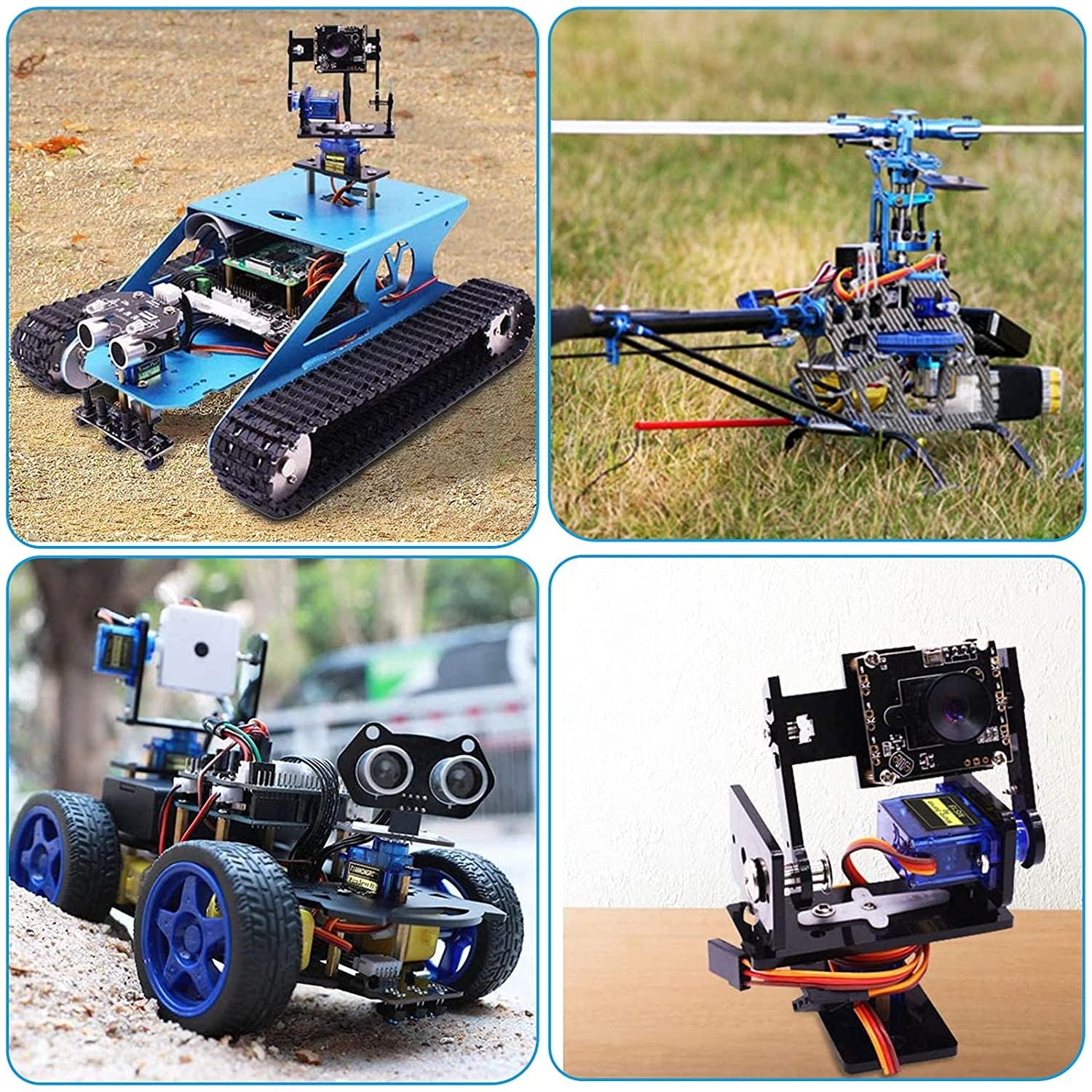 Kit 4 Micro Servomoteurs 9G – Bras Robot RC/Hélicoptère – 180° – Câbles Inclus – Projets Arduino