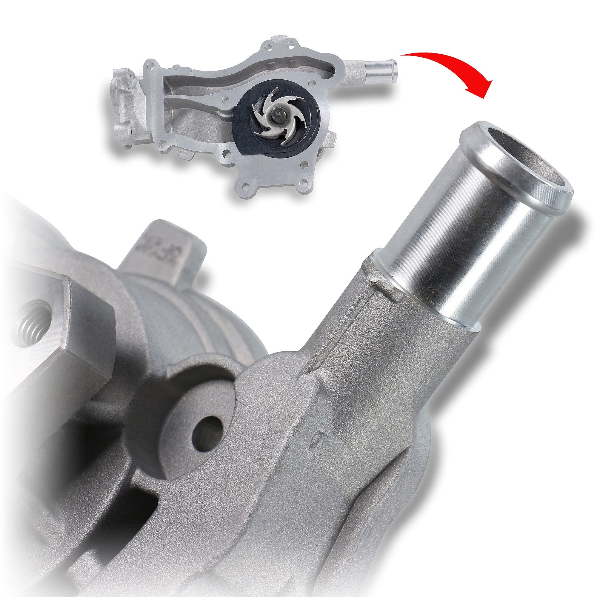 MEYLE 613 220 0013 Kühlmittelpumpe Motorkühlung Wasserpumpe Kompatibel mit OPEL Corsa D Schrägheck S07 1334128 1334169 MWP0453
