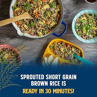 Lundberg Family Farms Sprouted Short Brown Rice, 1 Pound