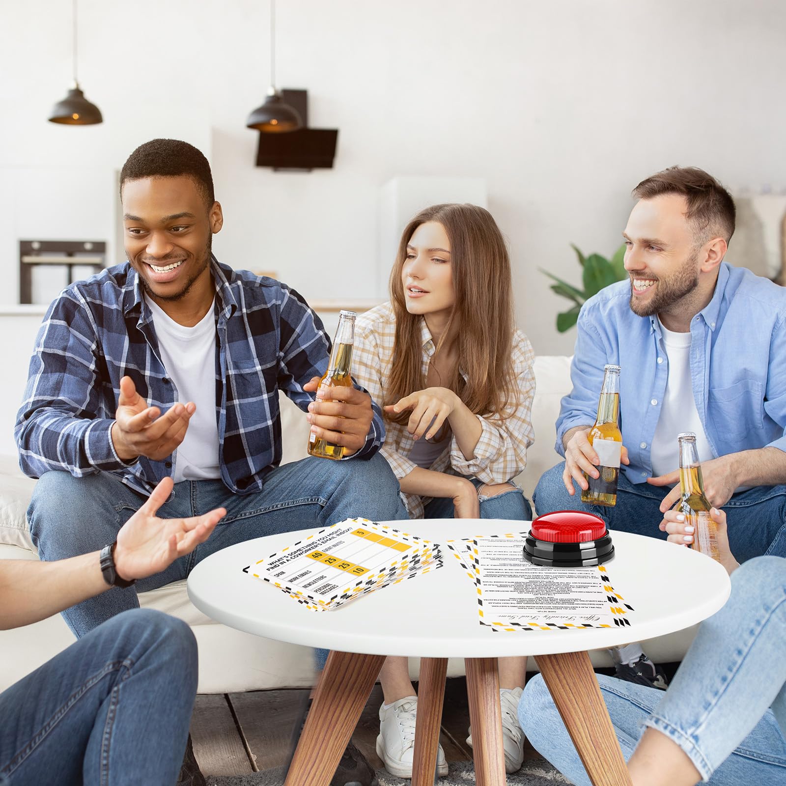 Gioco di feud amichevole per feste in ufficio con 2 cicalini di risposta, carte feud building per giochi in famiglia notte divertente quiz per gruppi di colleghi di lavoro