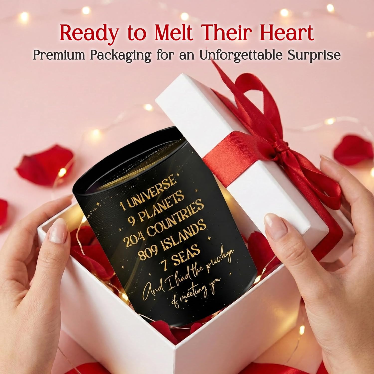 Valentines Day Gifts for Him Her Women Men - Long Lasting Vanilla Lavender Candle 10 oz - Anniversary Wedding Birthday Gifts for Men Women Boyfriend Girlfriend Husband Wife Couples Friends - Image 6