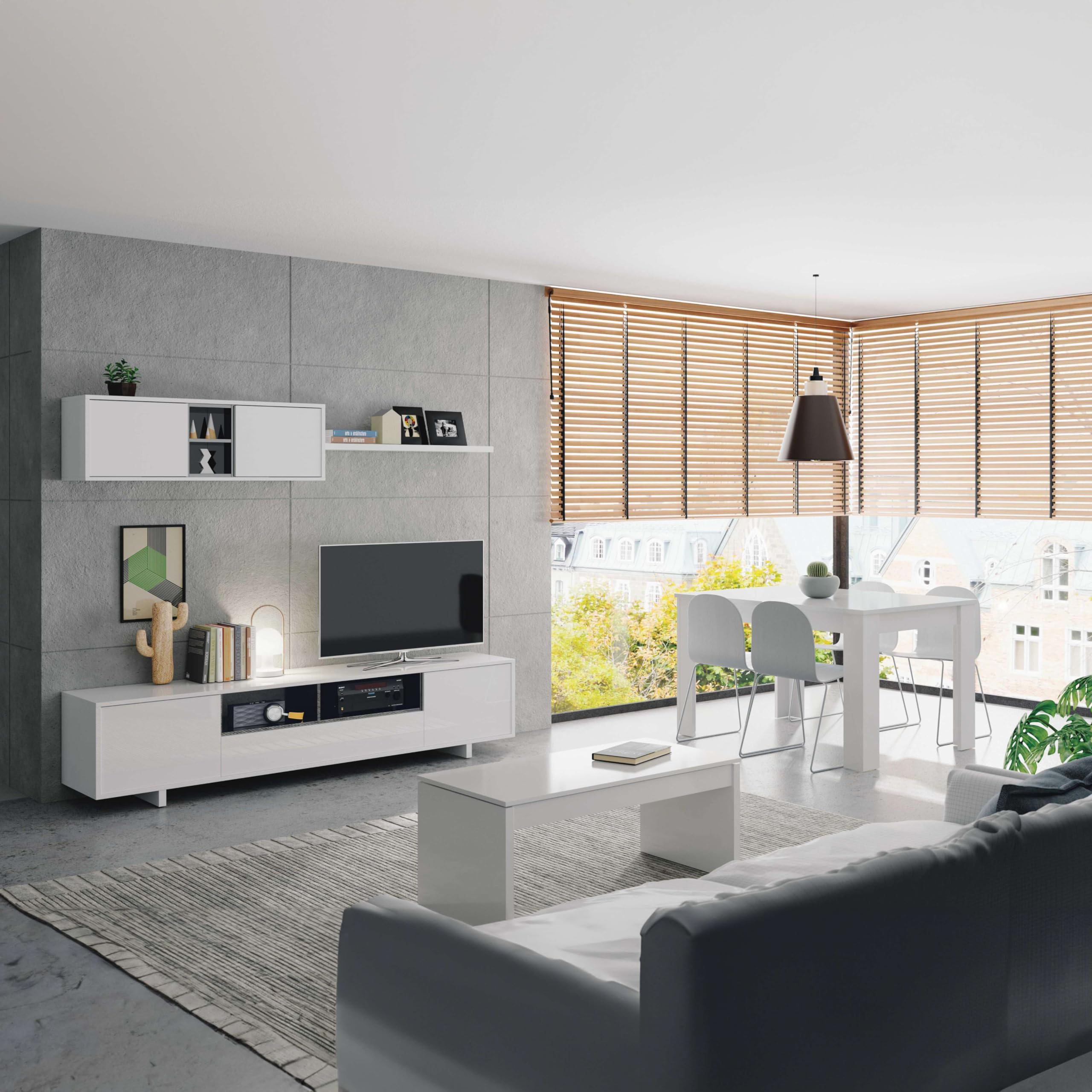 MUEBLES PITARCH | Scrivania con 2 cassetti, tavolo da studio, per adolescenti, rovere Cambrian, 76x115x50cm (altezza x larghezza x profondità) vintage, collezione Tibet