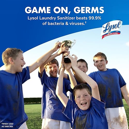 Vista 38 de Lysol Líquido desinfectante para la ropa, aditivo detergente para ropa y ropa de cama, elimina las bacterias que causan el olor, lino vigorizante