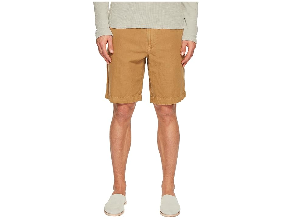 

Billy Reid Clyde Linen Shorts (Dark Tan) Men's Shorts