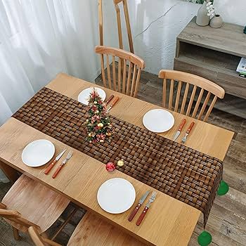 Amazon.com: Wicker Woven Grid Exquisite Table Runner
