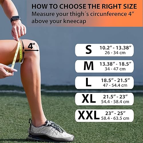 Miniatura 5 de Rodillera con estabilizadores laterales y almohadillas de gel para rótula, soporte de rodilla de compresión para hombres y mujeres, alivio del dolor