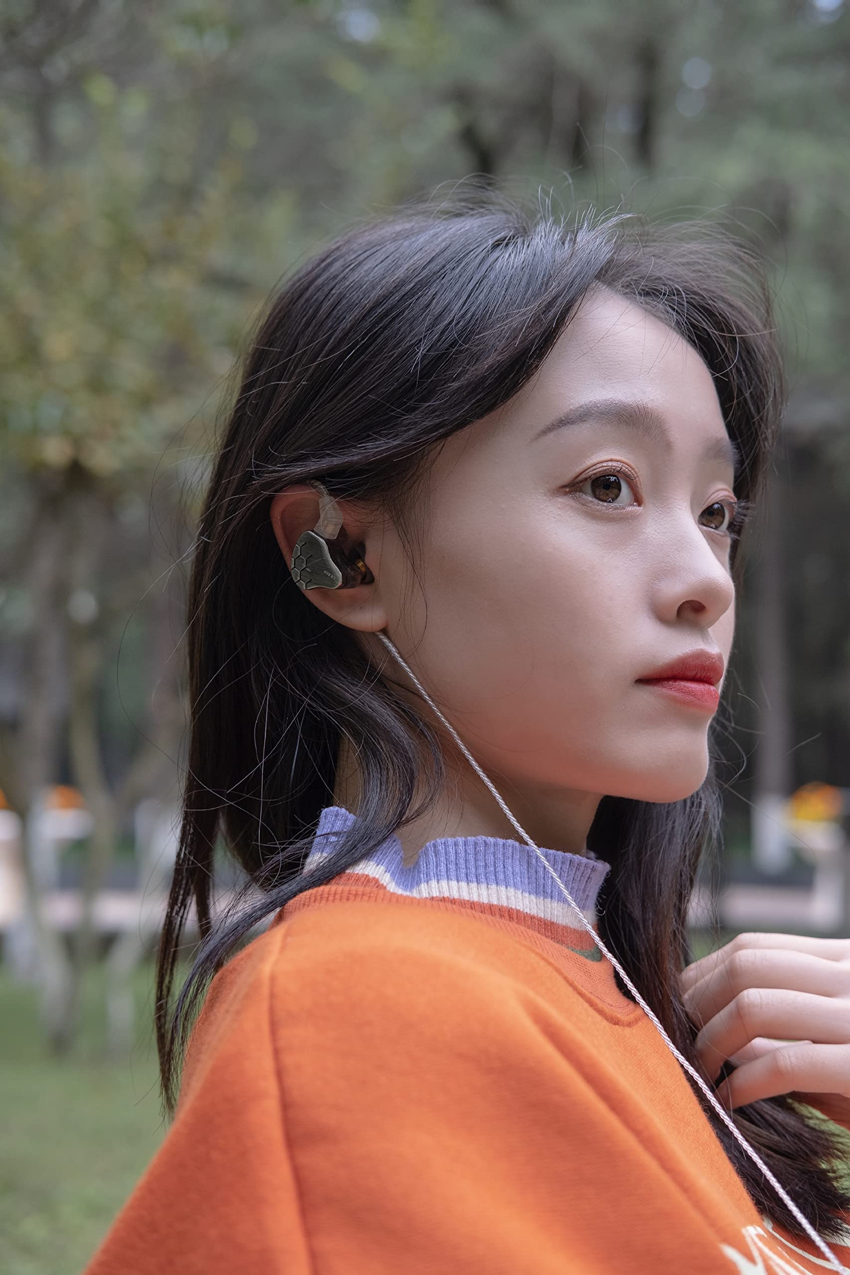 KINBOOFI KBEAR Lark Cuffie in-Ear, Guscio in Lega di zinco e Cavità per PC 1BA 1DD Balance Nature In-Ear Monitor con Cancellazione del Rumore Cuffie Hi-Fi IEM per Musicista (verde, senza microfono)