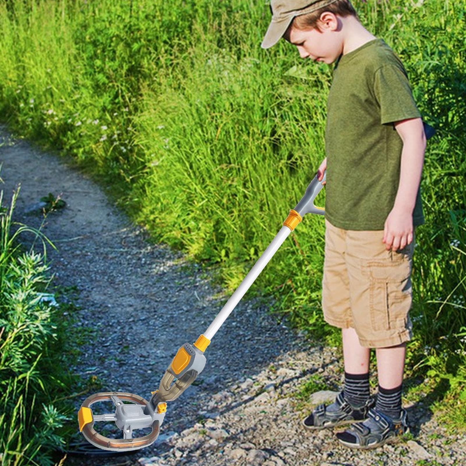 Ręczny wykrywacz metali, skarb dla dzieci, cewka poszukiwawcza 420 g z