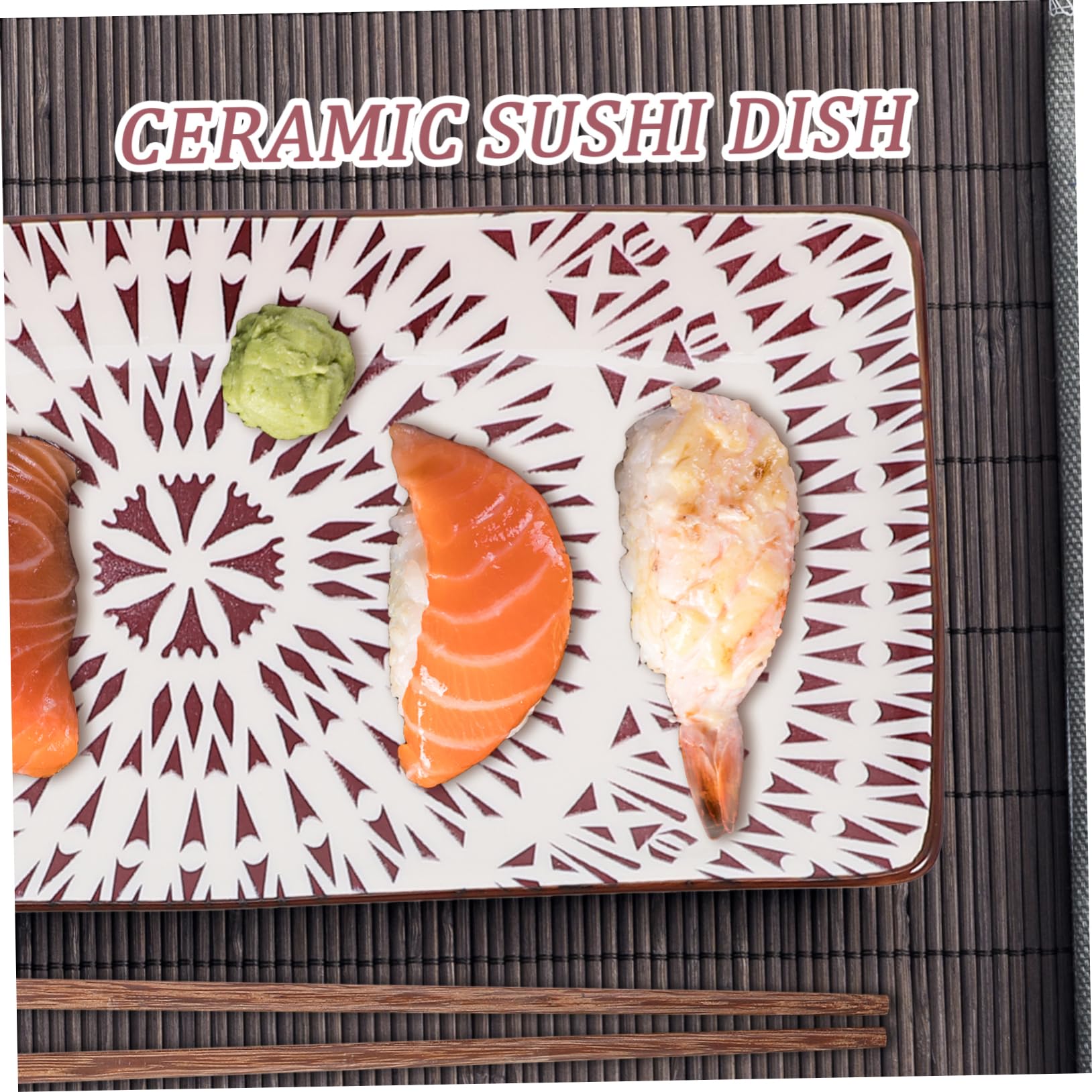 Ciieeo Service à Sushi Japonerie 2 Sets en Céramique pour Présentation