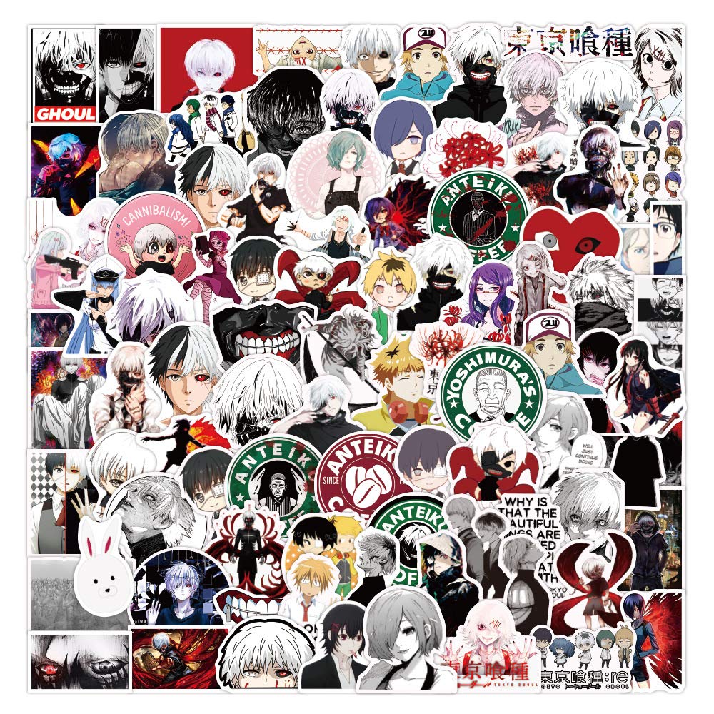 Buy Bric dodo 100Pcs Tokyo Ghoul Stickers for Laptop Car Bike Helmet