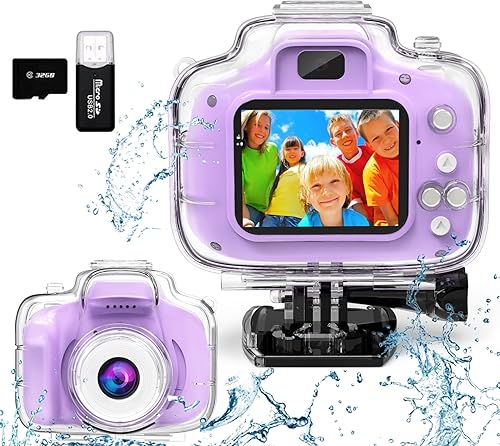Cámara para niños, cámara submarina impermeable para niños de 3 a 12 años, pantalla IPS de 2 pulgadas, 1080P HD, cámara de video digital para niños, Cámara para niños, cámara submarina impermeable para niños de 3 a 12 años, pantalla IPS de 2 pulgadas, 1080P HD, cámara de video digital para niños,