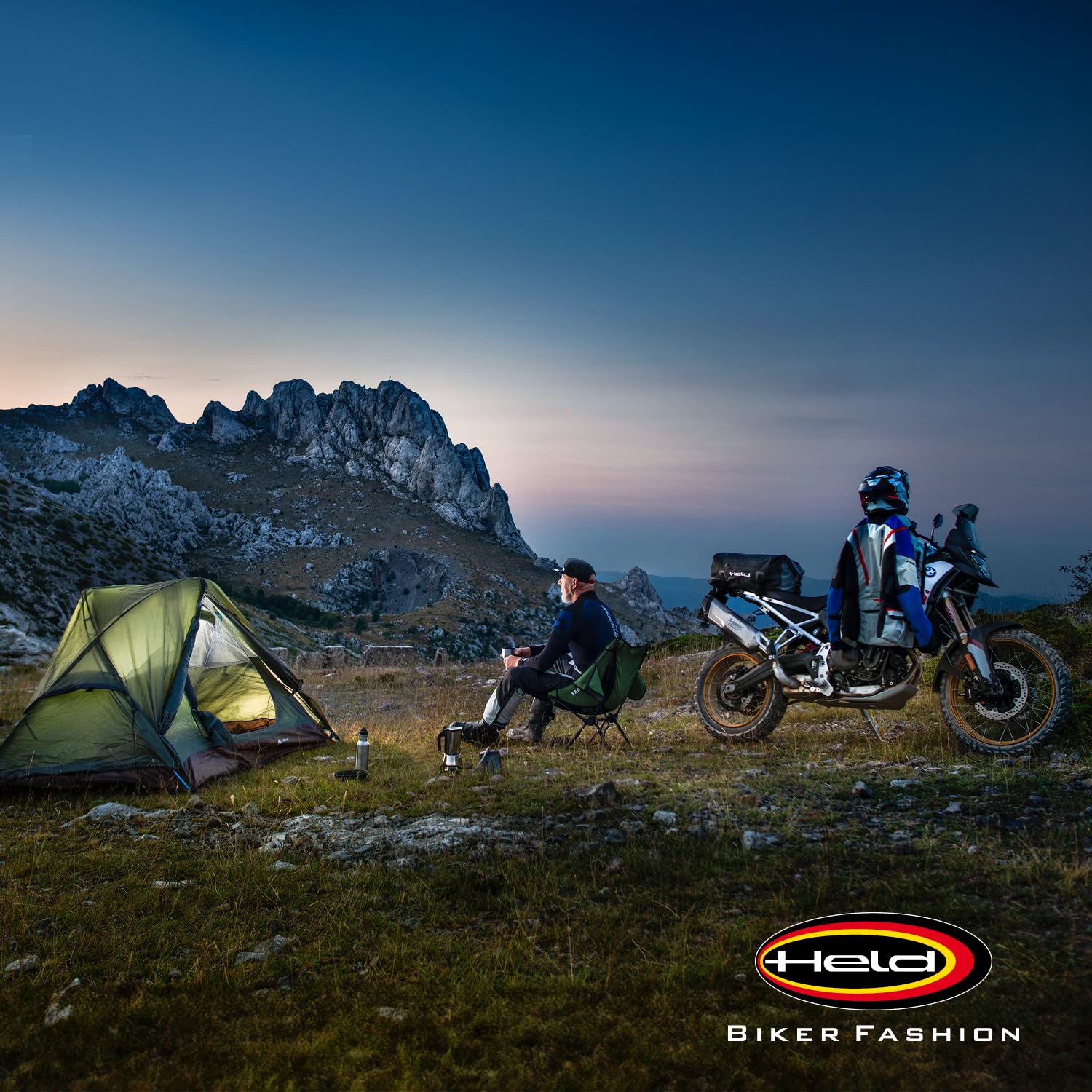 Held Carry-Bag 2 - Motorrad Zubehör Tasche - 100% wasserdichte und staubdichte Motorrad Hecktasche - Seesack Material aus Tarpaulin - eine Außentasche - Volumen 20/40/60 Ltr, Farbe: Schwarz/Neongelb